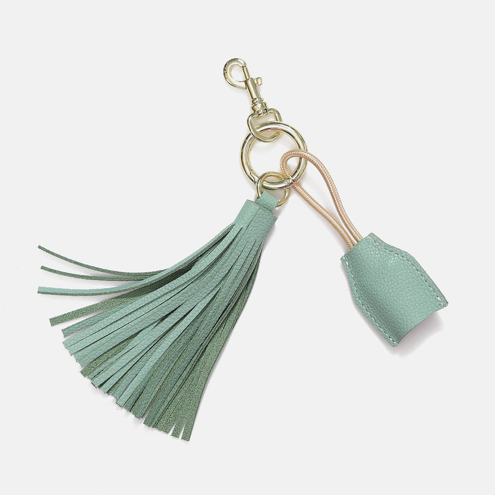 Leather Tassel Keychain