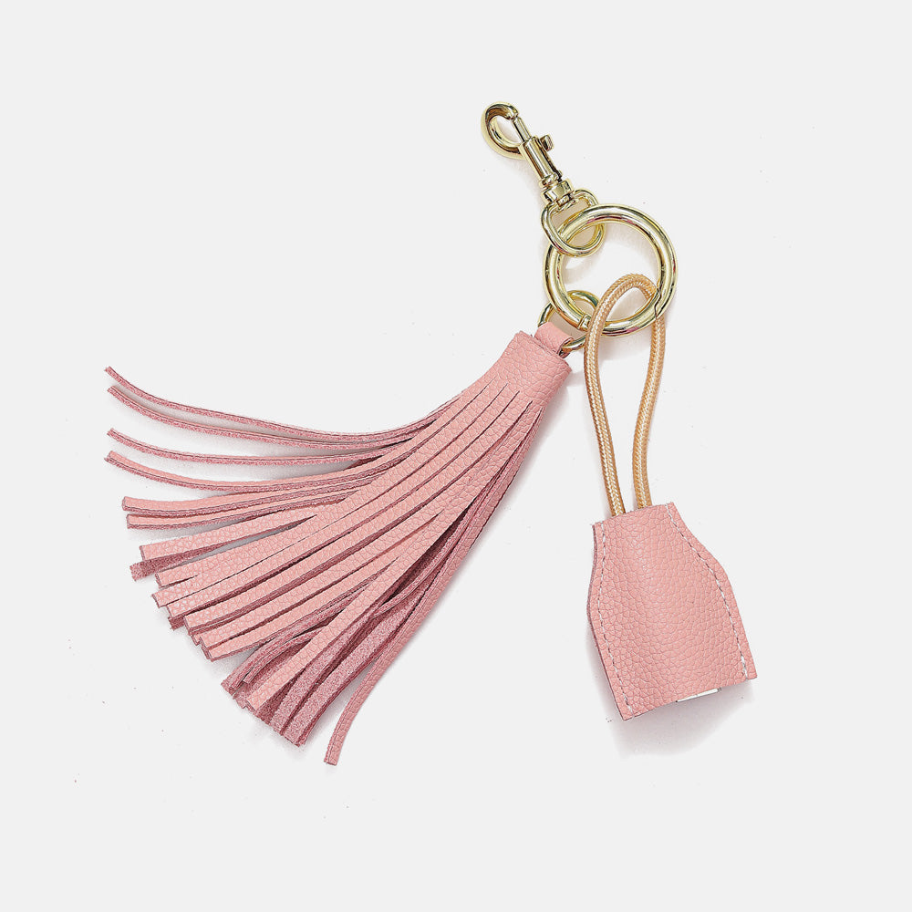 Leather Tassel Keychain