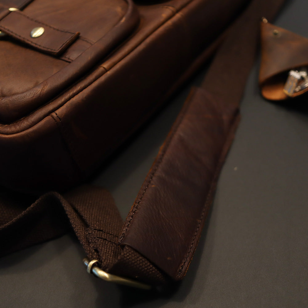 The Courier - Leather Briefcase